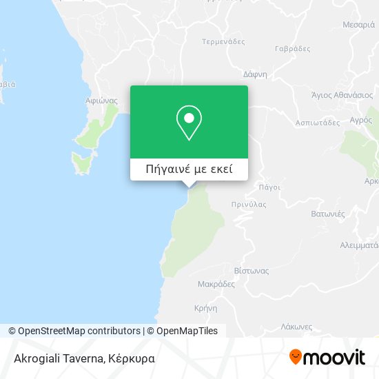 Akrogiali Taverna χάρτης