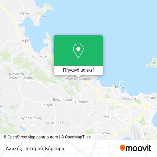 Αλυκές Ποταμού χάρτης