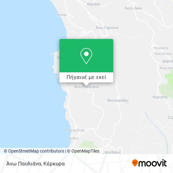 Άνω Παυλιάνα χάρτης