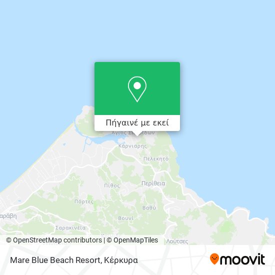 Mare Blue Beach Resort χάρτης
