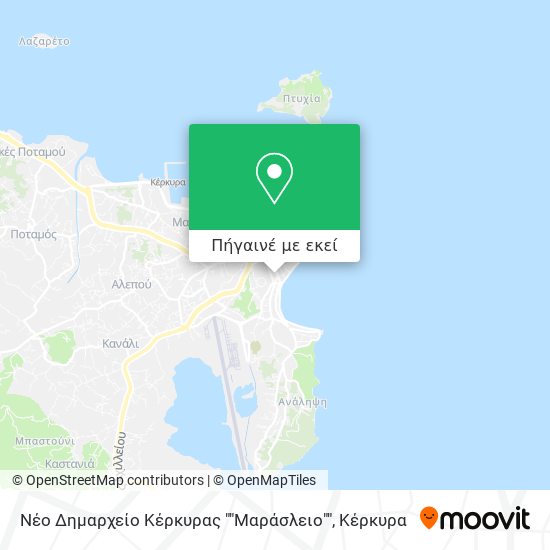 Νέο Δημαρχείο Κέρκυρας ""Μαράσλειο"" χάρτης