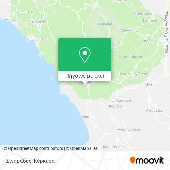 Σιναράδες χάρτης