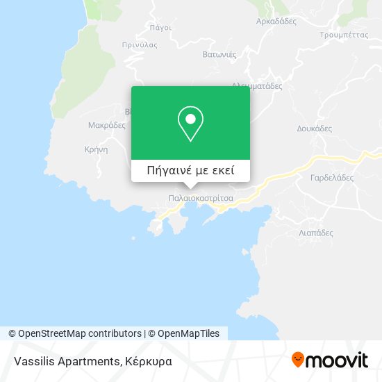 Vassilis Apartments χάρτης