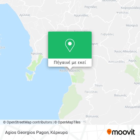 Agios Georgios Pagon χάρτης