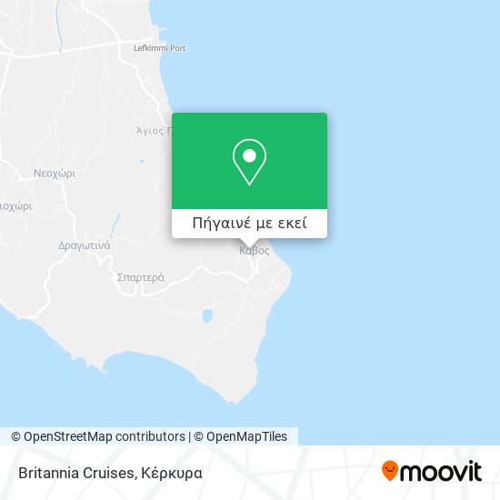 Britannia Cruises χάρτης