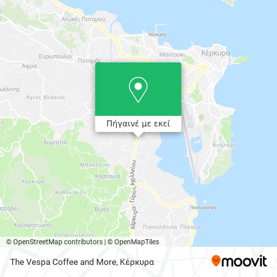 The Vespa Coffee and More χάρτης