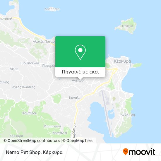 Nemo Pet Shop χάρτης