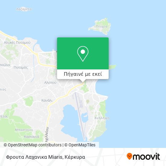 Φρουτα Λαχανικα Miaris χάρτης