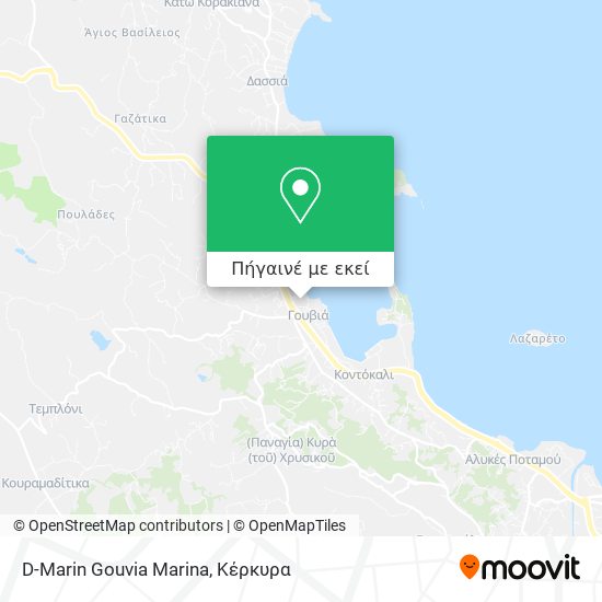 D-Marin Gouvia Marina χάρτης