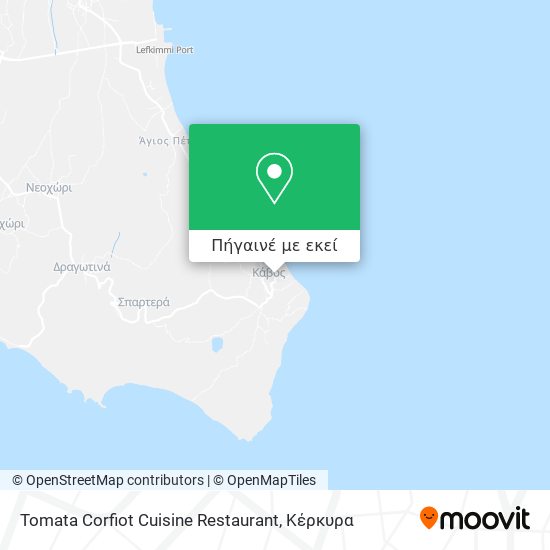 Tomata Corfiot Cuisine Restaurant χάρτης