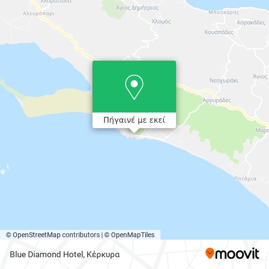 Blue Diamond Hotel χάρτης