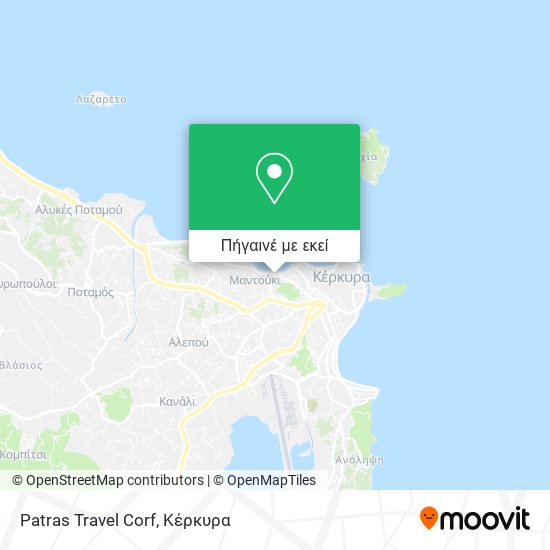 Patras Travel Corf χάρτης