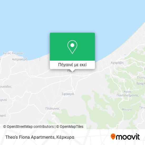 Theo's Fiona Apartments χάρτης