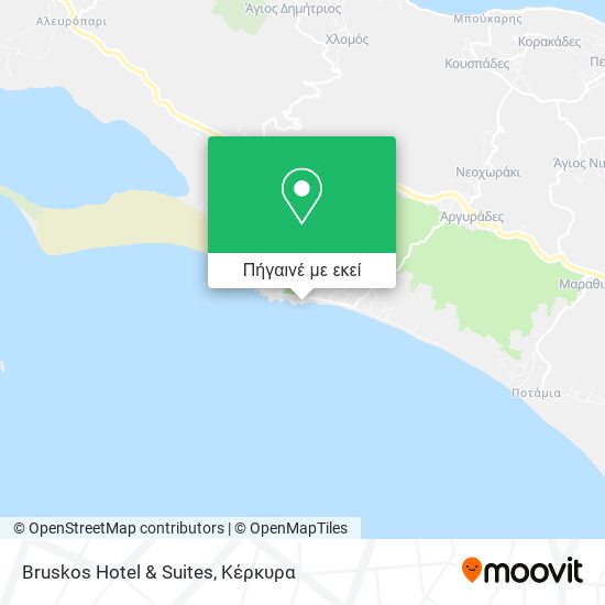 Bruskos Hotel & Suites χάρτης