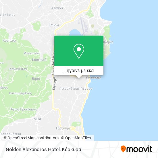 Golden Alexandros Hotel χάρτης