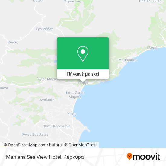 Marilena Sea View Hotel χάρτης