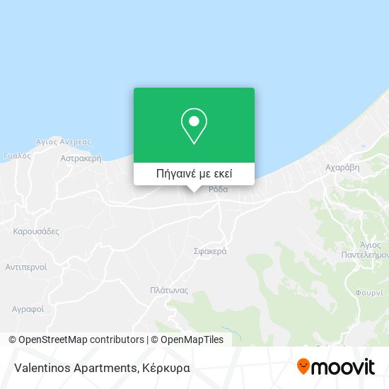 Valentinos Apartments χάρτης