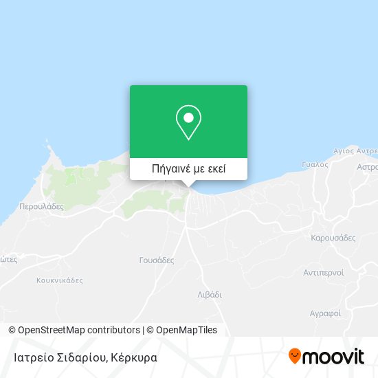 Ιατρείο Σιδαρίου χάρτης