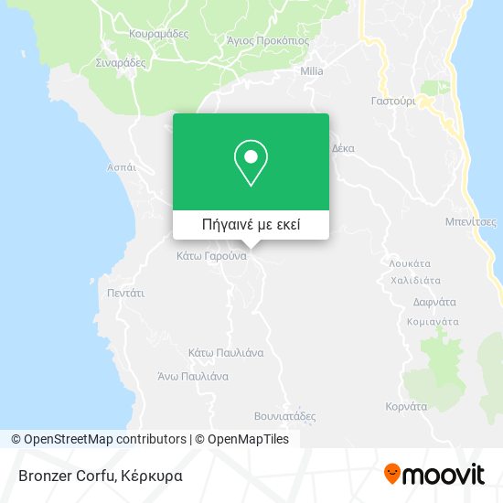 Bronzer Corfu χάρτης