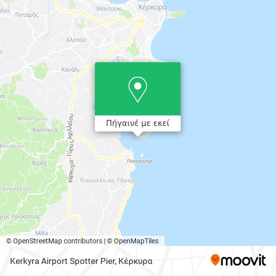 Kerkyra Airport Spotter Pier χάρτης