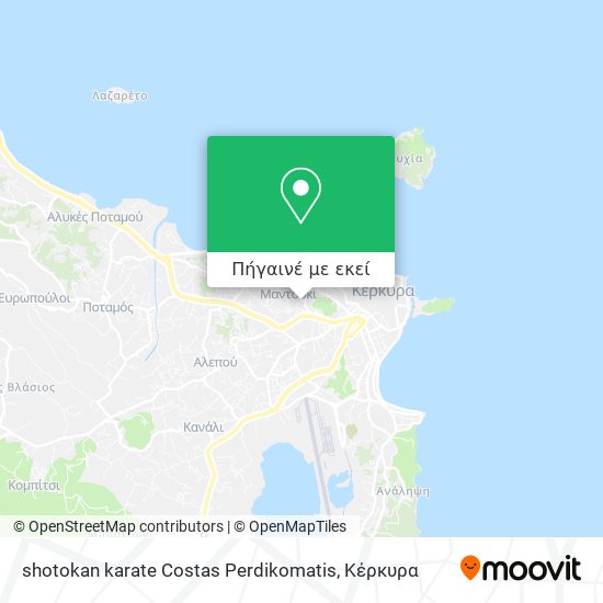shotokan karate Costas Perdikomatis χάρτης
