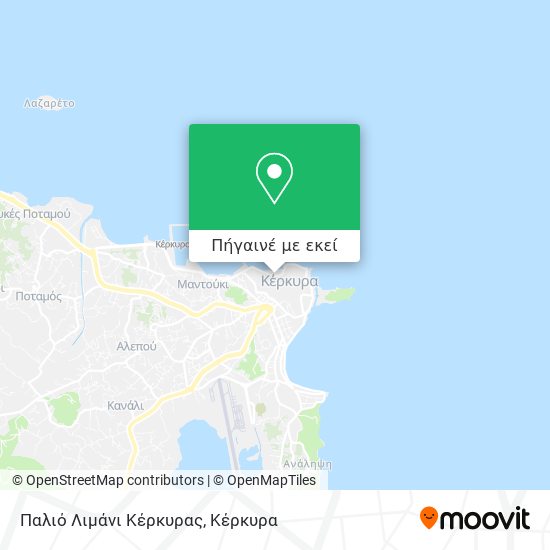 Παλιό Λιμάνι Κέρκυρας χάρτης