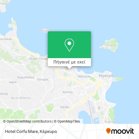 Hotel Corfu Mare χάρτης