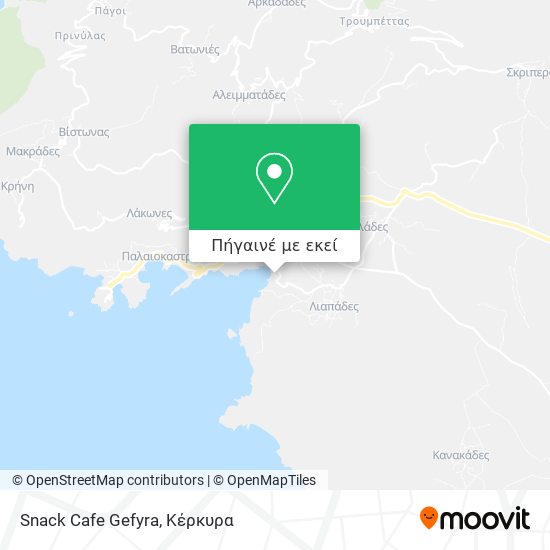Snack Cafe Gefyra χάρτης