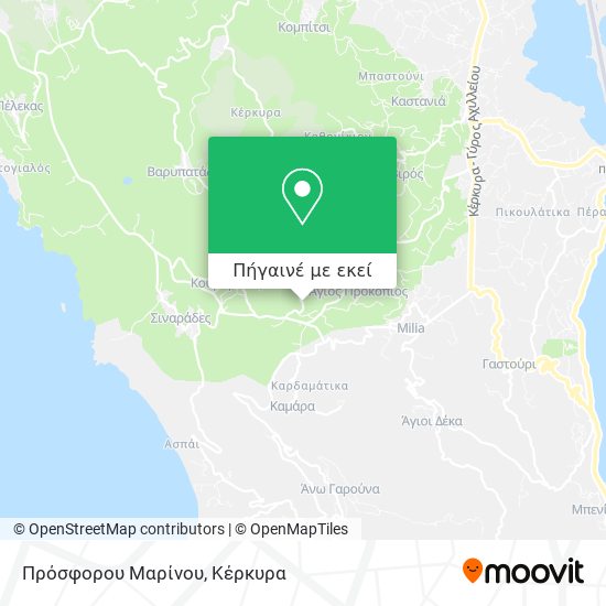 Πρόσφορου Μαρίνου χάρτης