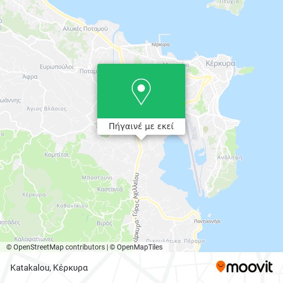 Katakalou χάρτης