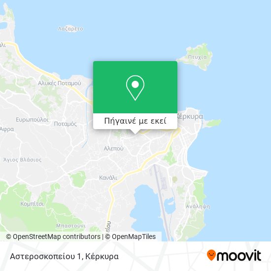 Αστεροσκοπείου 1 χάρτης
