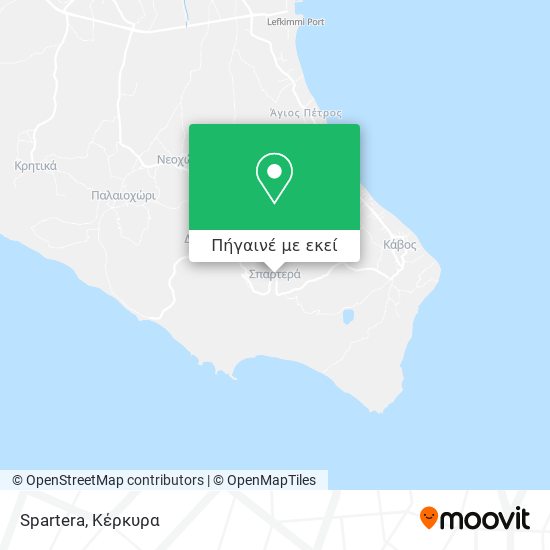 Spartera χάρτης