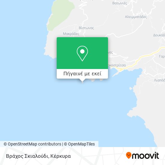 Βράχος Σκιαλούδι χάρτης