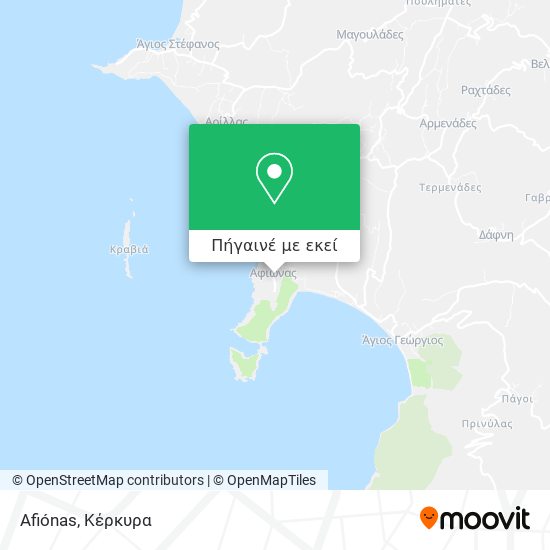 Afiónas χάρτης