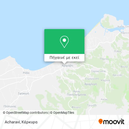 Acharavi χάρτης