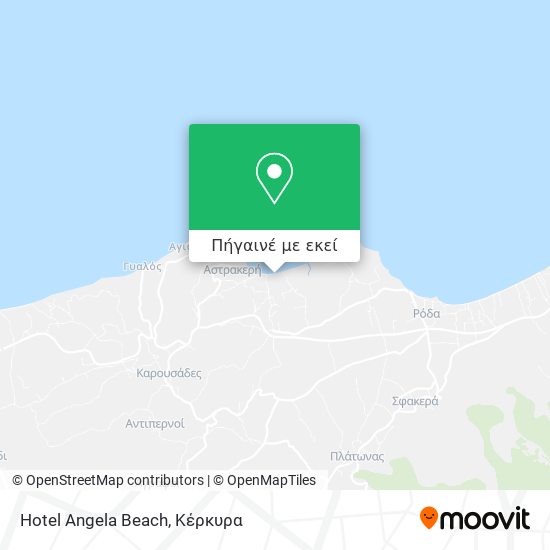 Hotel Angela Beach χάρτης