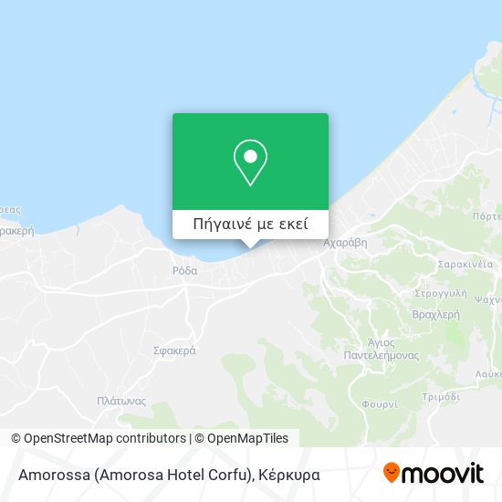 Amorossa (Amorosa Hotel Corfu) χάρτης