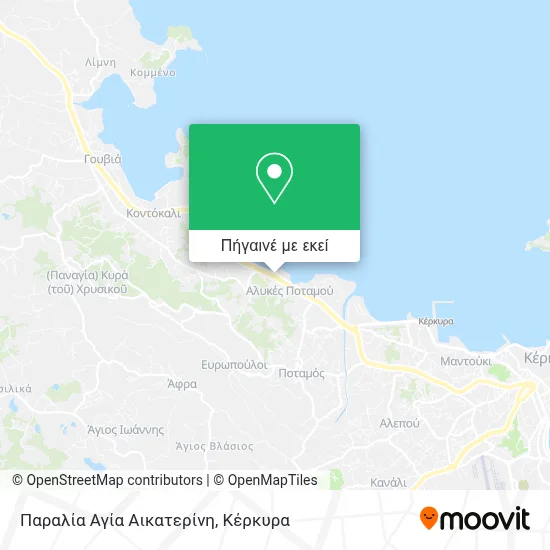 Παραλία Αγία Αικατερίνη χάρτης