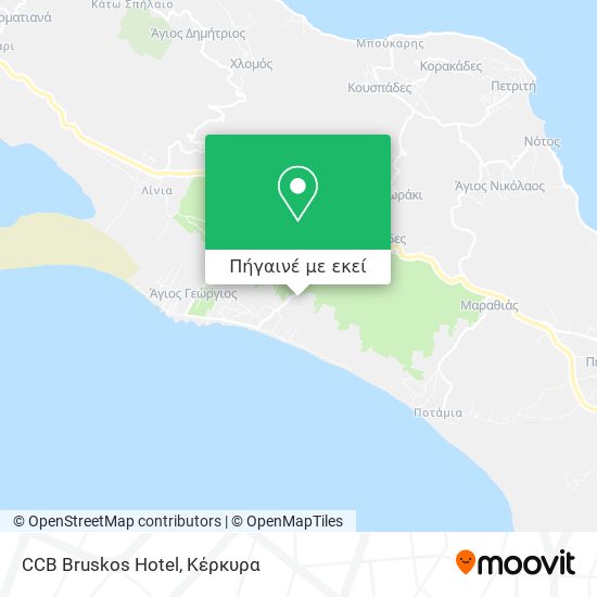 CCB Bruskos Hotel χάρτης