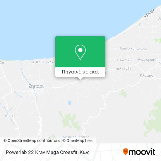 Powerlab 22 Krav Maga Crossfit χάρτης