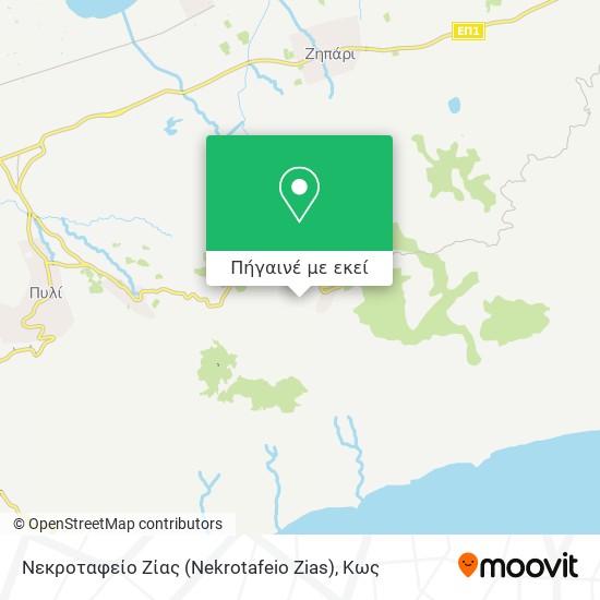 Νεκροταφείο Ζίας (Nekrotafeio Zias) χάρτης