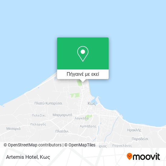 Artemis  Hotel χάρτης