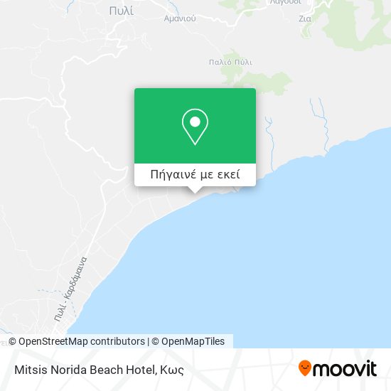 Mitsis Norida Beach Hotel χάρτης