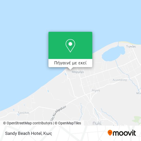 Sandy Beach Hotel χάρτης