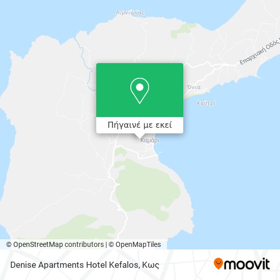 Denise Apartments Hotel Kefalos χάρτης