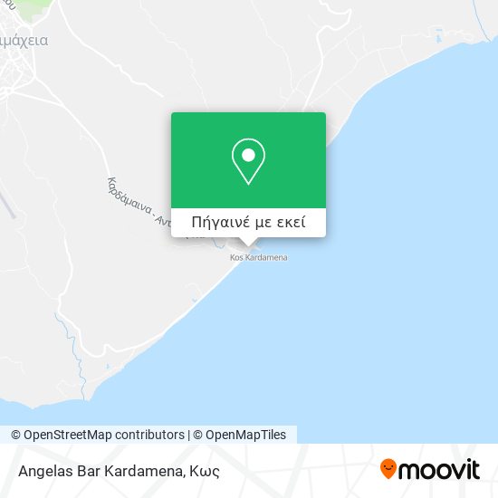 Angelas Bar Kardamena χάρτης