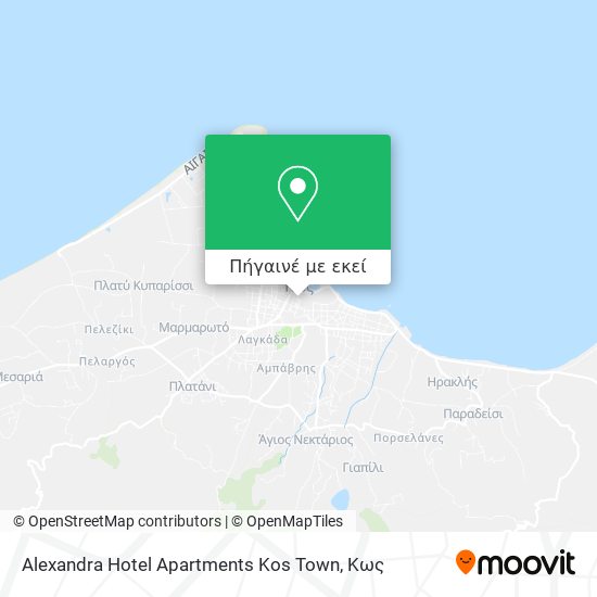 Alexandra Hotel Apartments Kos Town χάρτης