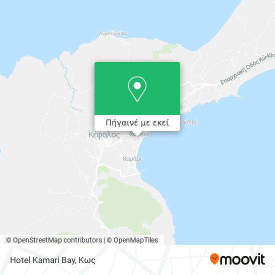 Hotel Kamari Bay χάρτης