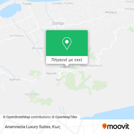 Anamnezia Luxury Suites χάρτης