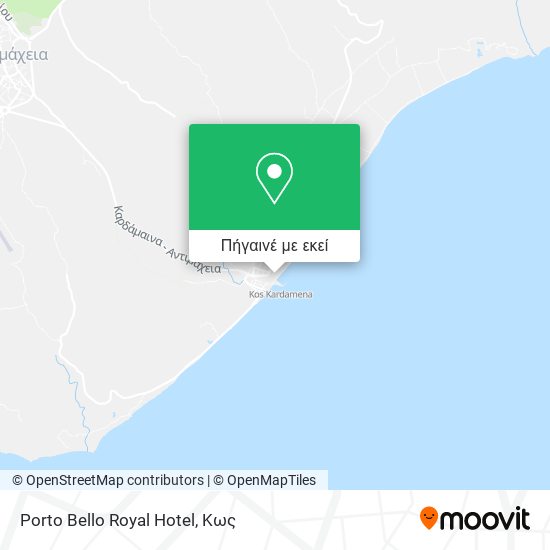 Porto Bello Royal Hotel χάρτης